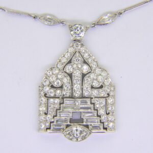 Art Deco Diamond Pendant Jethro Marles