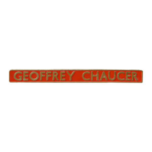 Geoffrey Chaucer Locomotive Name Plateat Jethro Marles