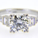 1950s diamond single-stone ring