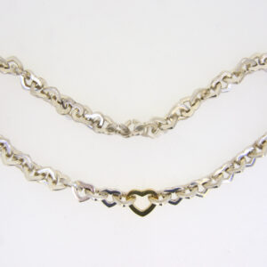 Tiffany heart link collar necklace for sale uk