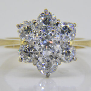 3.2ct diamond cluster ring Jethro Marles