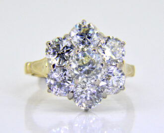 4.7ct diamond cluster ring Jethro Marles