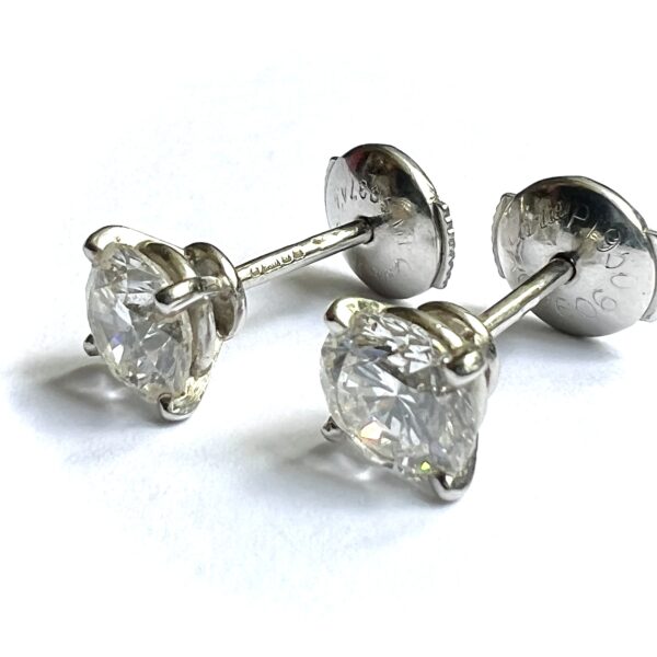 Cartier 2ct diamond ear studs