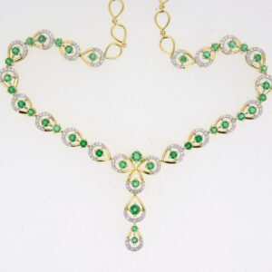 Emerald diamond necklace for sale uk Jethro Marles