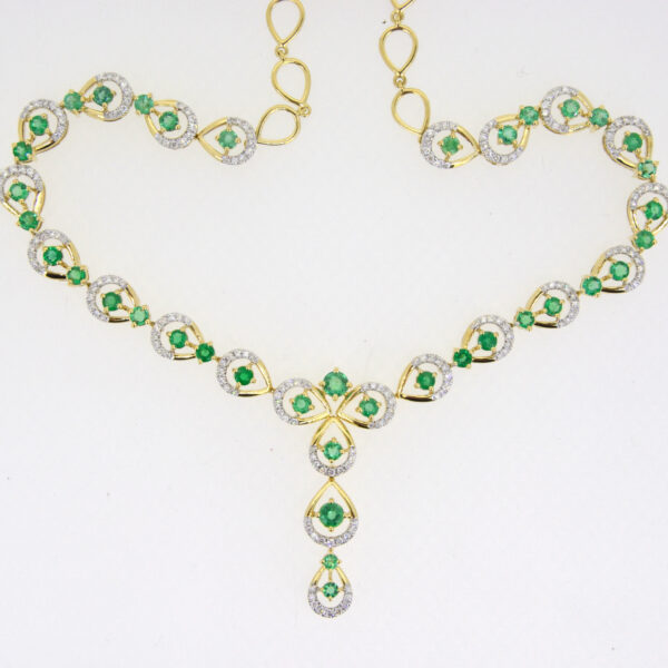 Emerald diamond necklace for sale uk Jethro Marles