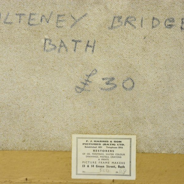 Barnfather Bath Pulteney bridge reverse