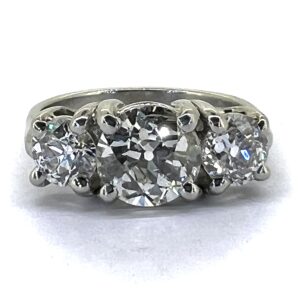 2.4ct diamond three stone ring Jethro Marles