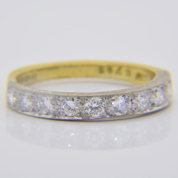 Diamond 10-stone half-eternity ring