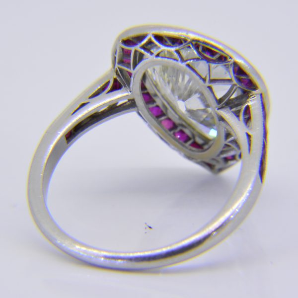 3.9ct pear shape diamond ring