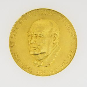 22ct gold winston Churchill medallion
