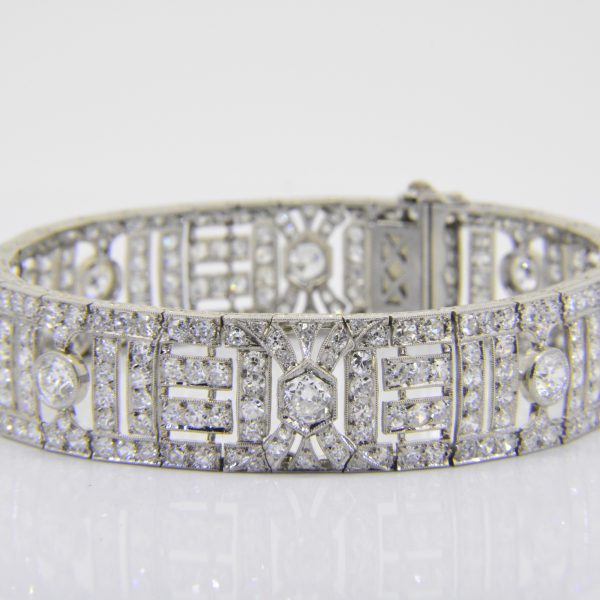 1920's French diamond bracelet
