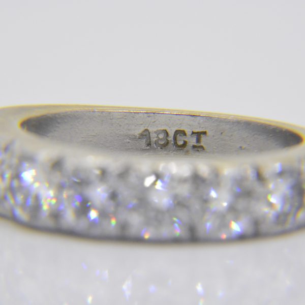 1.45ct diamond 7-stone half-ET ring