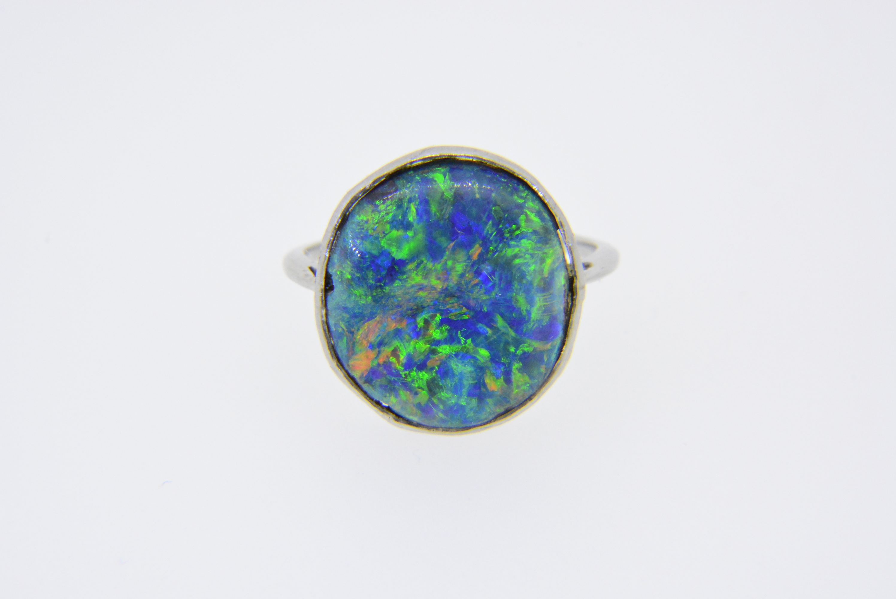 Black Opal 22 Karat Gold Bezel Band Fashion Ring One of a Kind Handmade  Jewelry For Sale at 1stDibs | black opal jewelry for sale, black fashion  rings, fashion ring bands