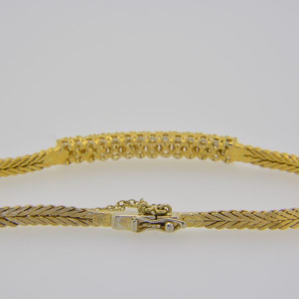 Diamond two-row bracelet