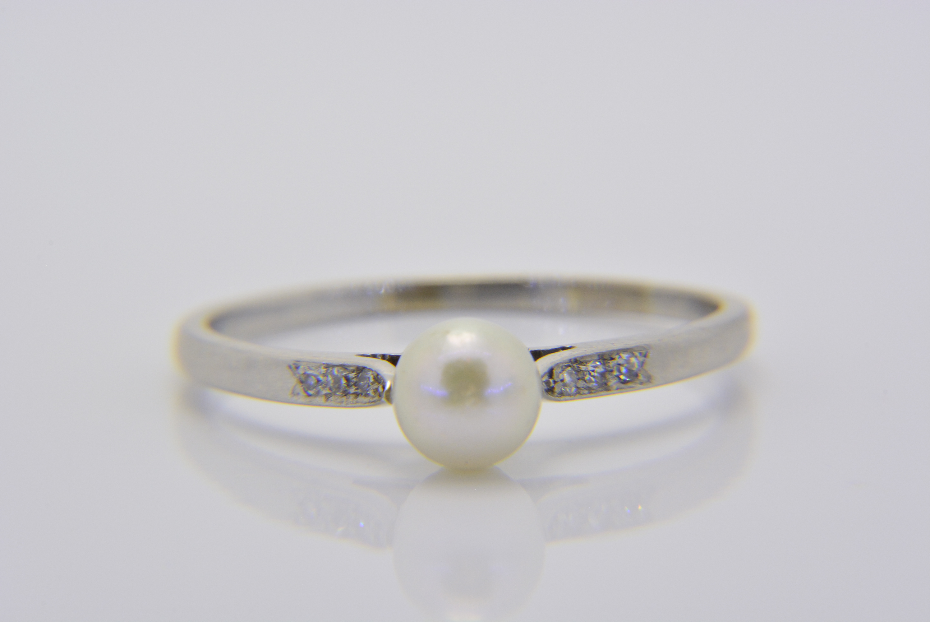 Prisitine White Pearl Ring Online Jewellery Shopping India | White Gold 14K  | Candere by Kalyan Jewellers