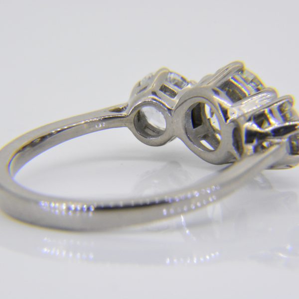 Diamond 3 stone engagement ring