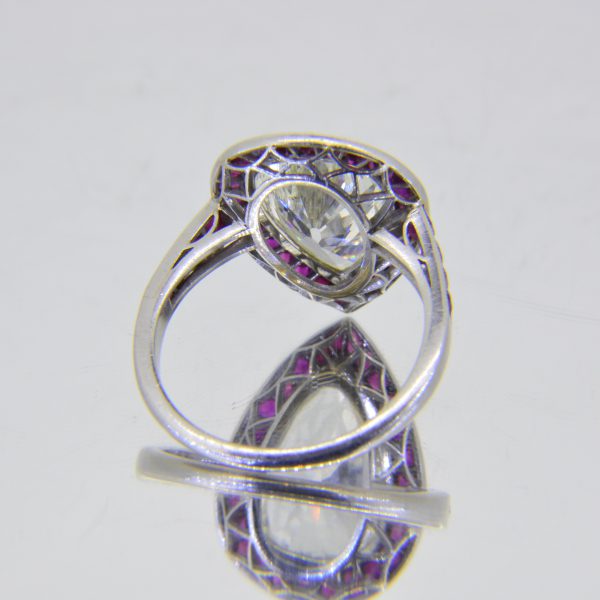 3.9ct pear shape diamond ring