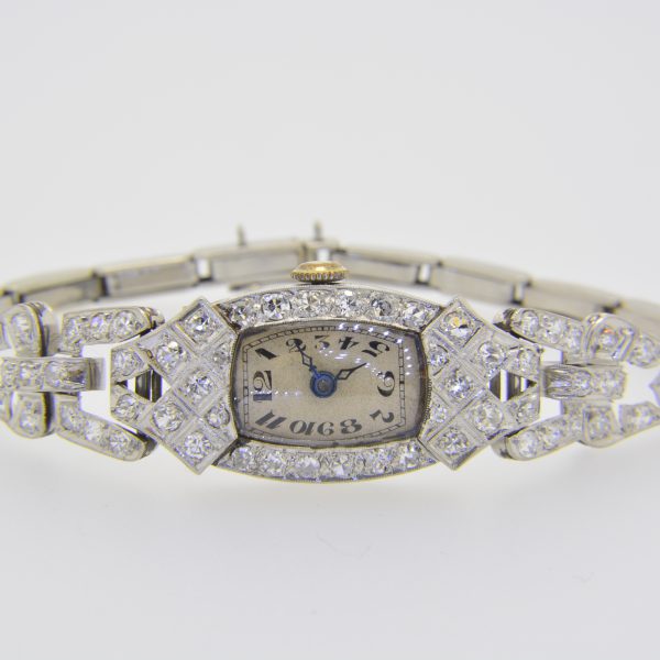 Lady's 1930s diamond cocktail wristwatch