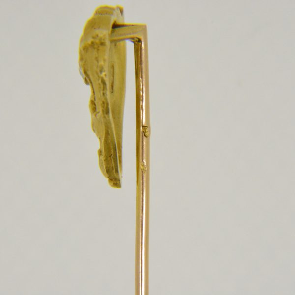 French gold diamond stick pin