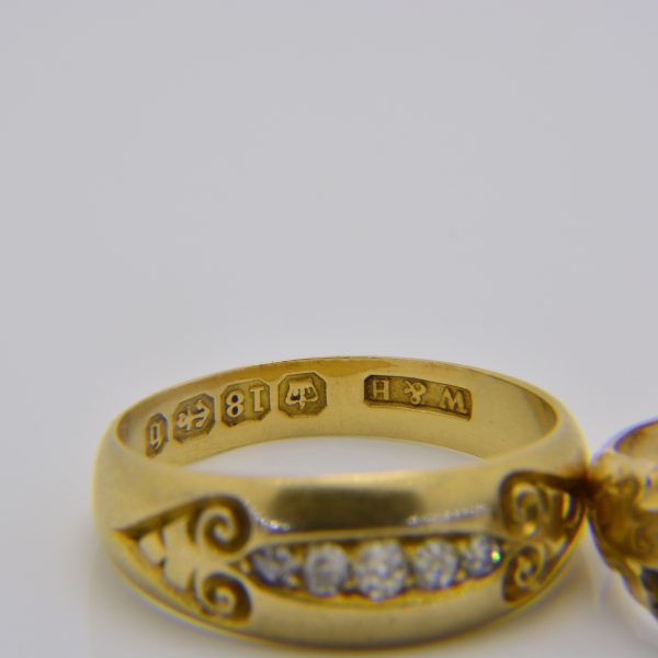Diamond 5 stone ring 1895