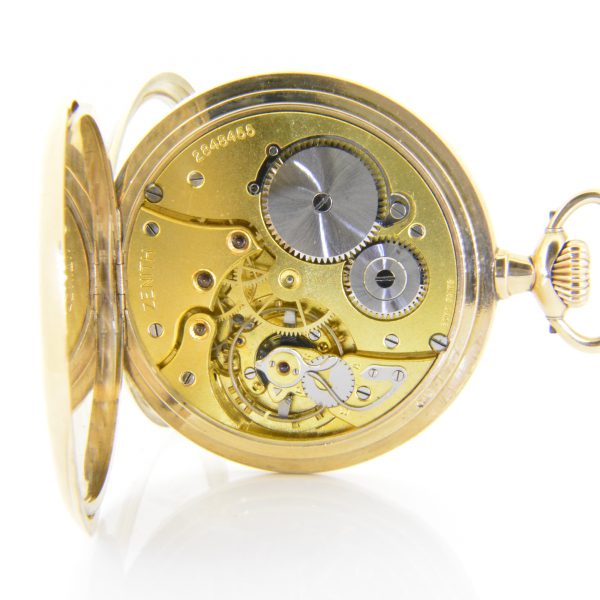 9ct gold Zenith pocket watch