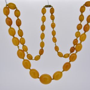 Natural Baltic amber bead necklace 71.9gms
