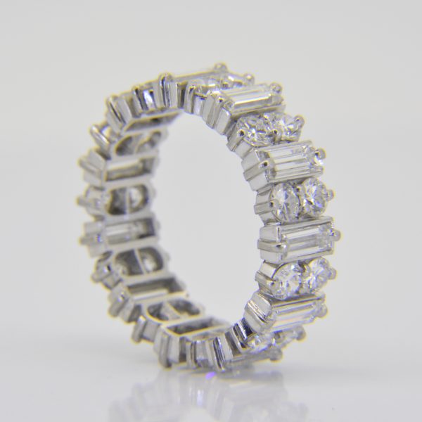 Platinum 3.5ct diamond full eternity ring
