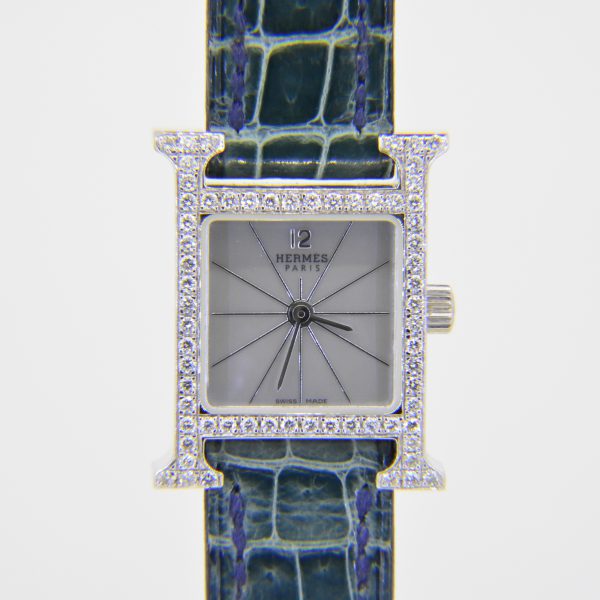 Hermes diamond H watch