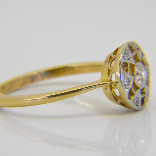 1930s diamond cluster ring