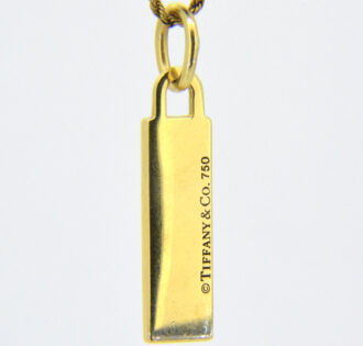 Tiffany gold tag pendant for sale UK