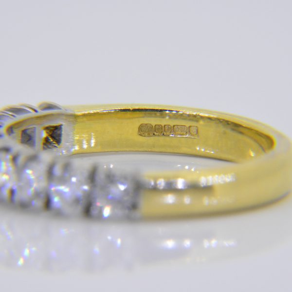 Diamond 9-stone half-eternity ring