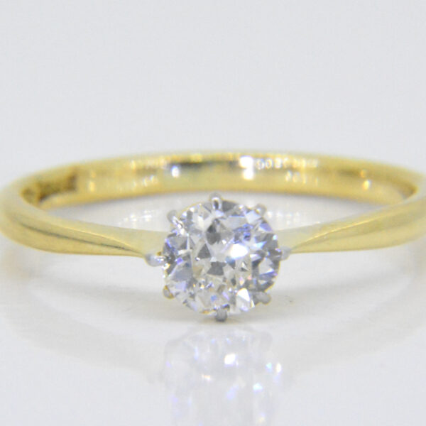 Vintage solitaire diamond ring