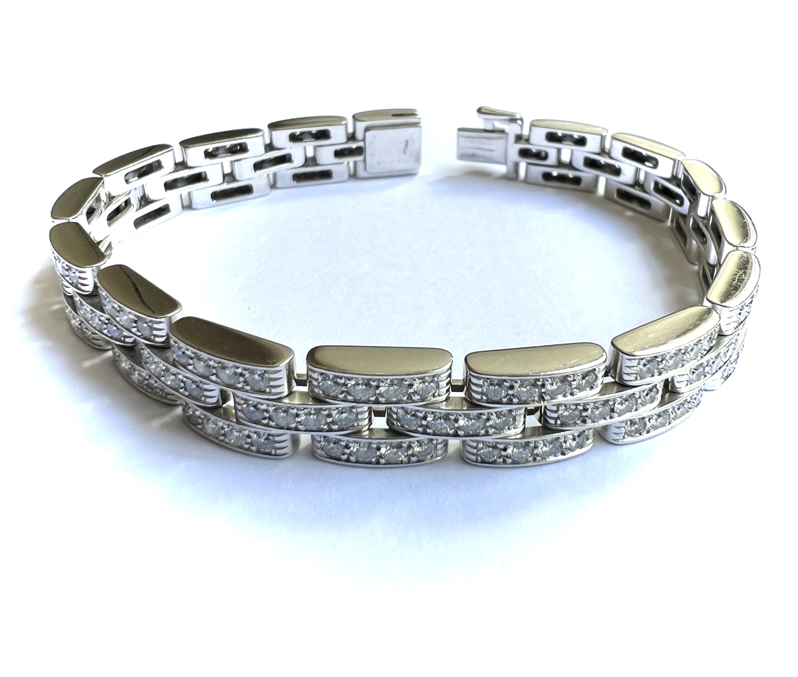 Cartier Maillon Panthére diamond bracelet consigned through Jethro ...