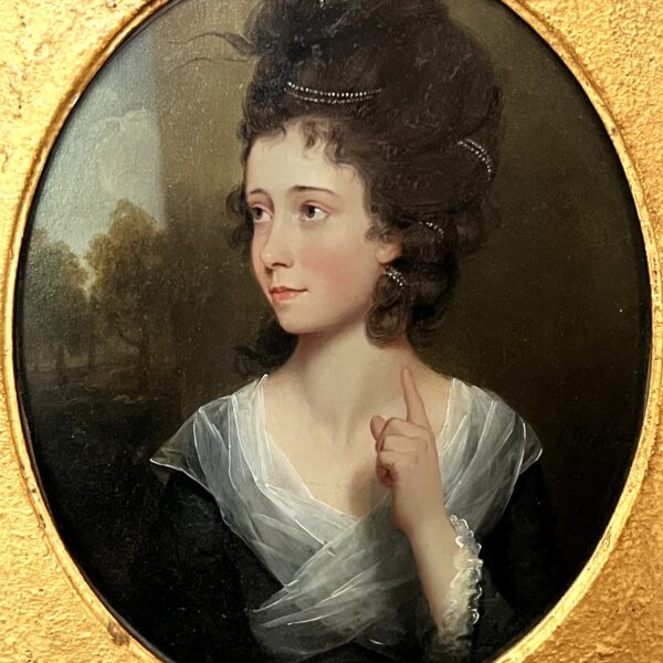 John Downman portrait of Lady Lubbock at Jethro Marles