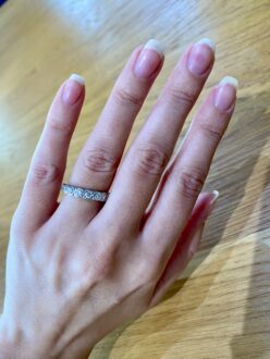 Diamond half-eternity ring for sale uk