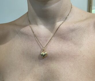 Tiffany gold heart pendant charm for sale uk