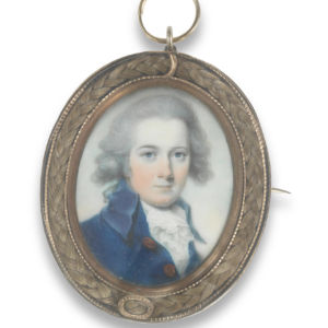 John Barry (British, active 1784-1827) A portrait miniature of Captain Meredith Charles Deane of the 24th Light Dragoons (1762-1815) at Jethro Marles