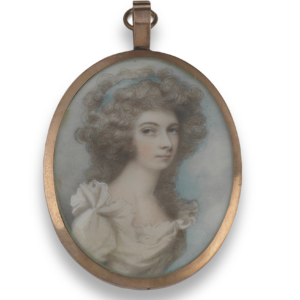 A portrait miniature of a lady called, Jenny Piggot by Andrew Plimer (British, 1763-1837) at Jethro Marles