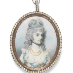 A portrait miniature of a lady, said to be, Frances Doyle née Rainsford (d.1806) at Jethro Marles