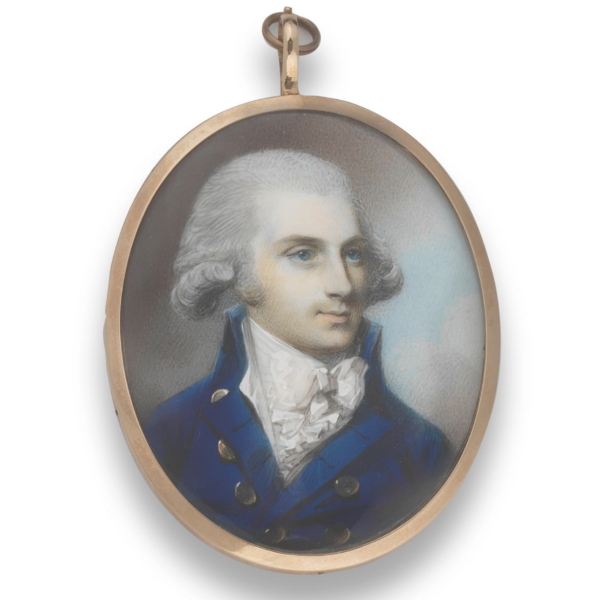 A portrait miniature of a gentleman said to be Theobold Wolfe Tone (1763-1798)George Engleheart (London 1750-1829) at Jethro Marles