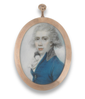 A portrait miniature of a gentleman, said to be Sir William Jarvis Twysden Baronet (1760-1834) by Richard Cosway RA (British, 1742-1821) at Jethro Marles