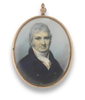 A portrait miniature of a gentleman by George Engleheart (London 1750-1829) at Jethro Marles