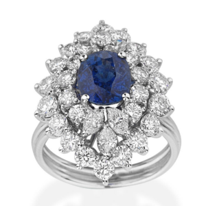 Sapphire and diamond ring Jethro Marles