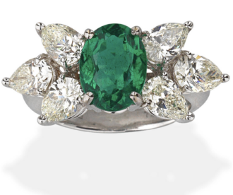 sell my Emerald and diamond ring Jethro Marles