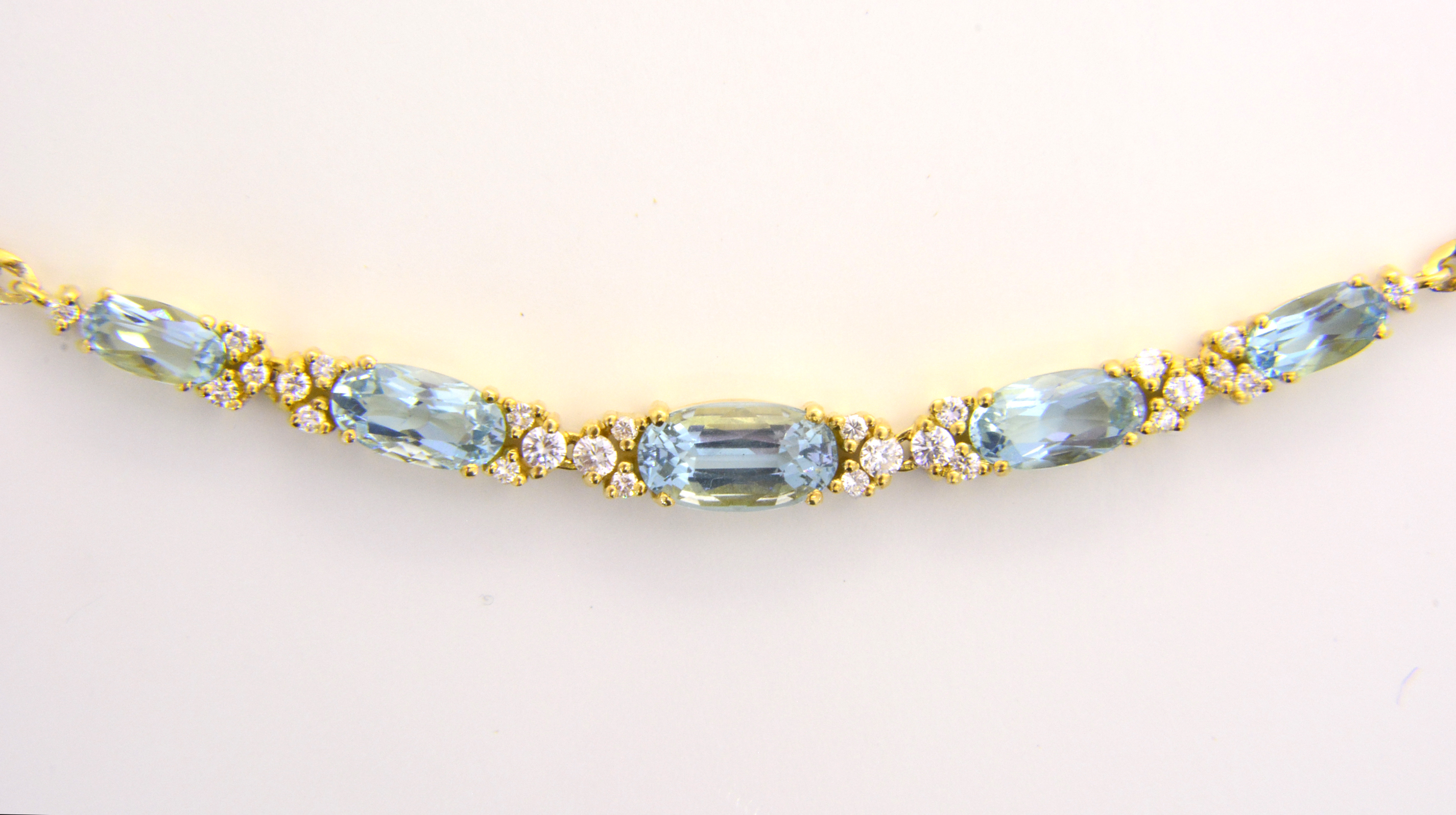 Gold Aquamarine Necklace – Emily Claire
