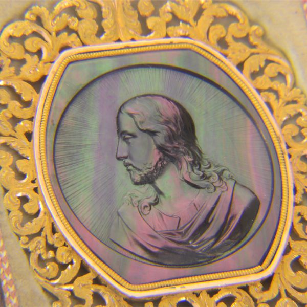 cameo relief of Christ
