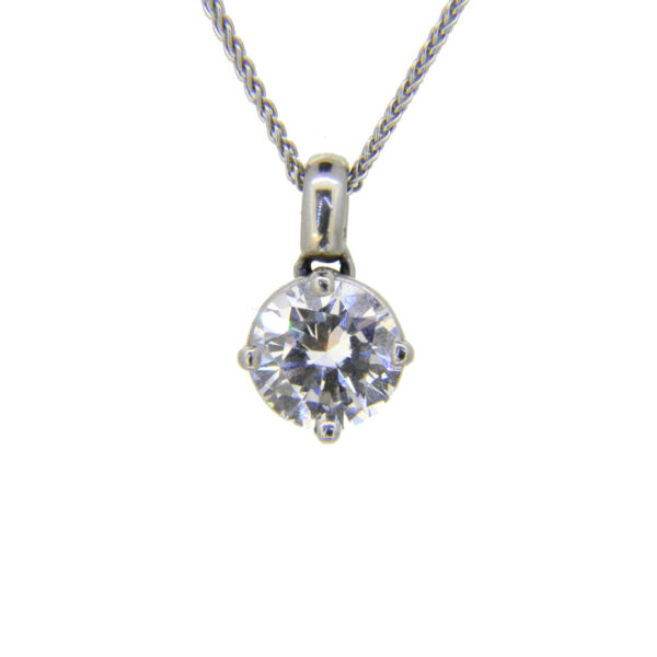 Diamond pendant 1.64ct E VVS2 at Jethro Marles