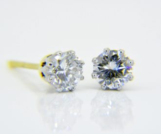 Diamond ear-studs
