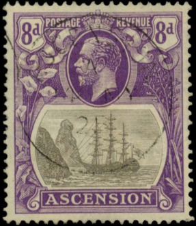 Ascension Island 8d stamp